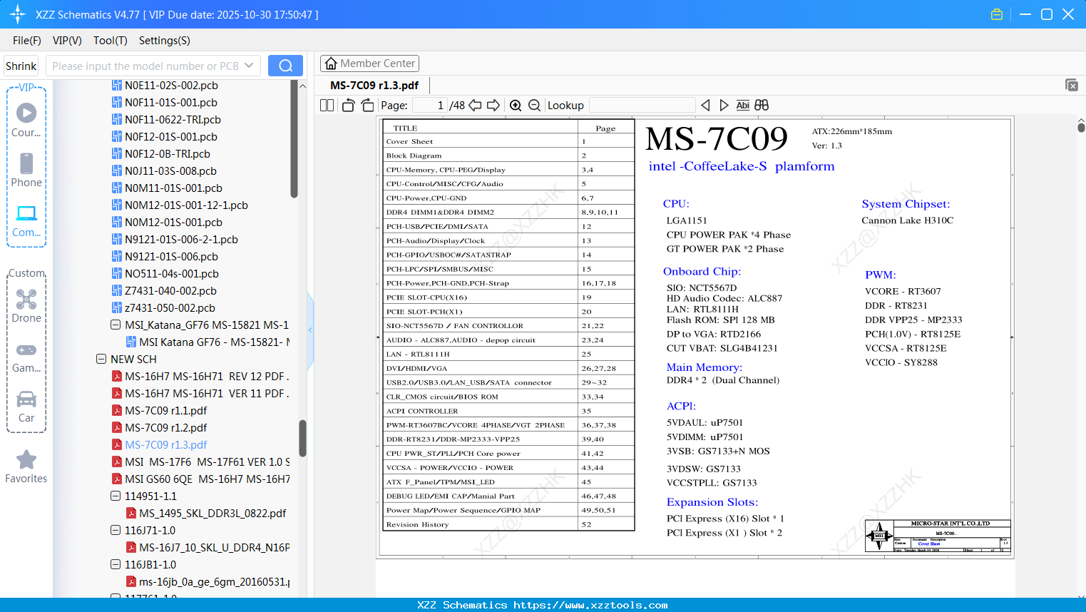 Laptop MSI MS-7C09 R1.3